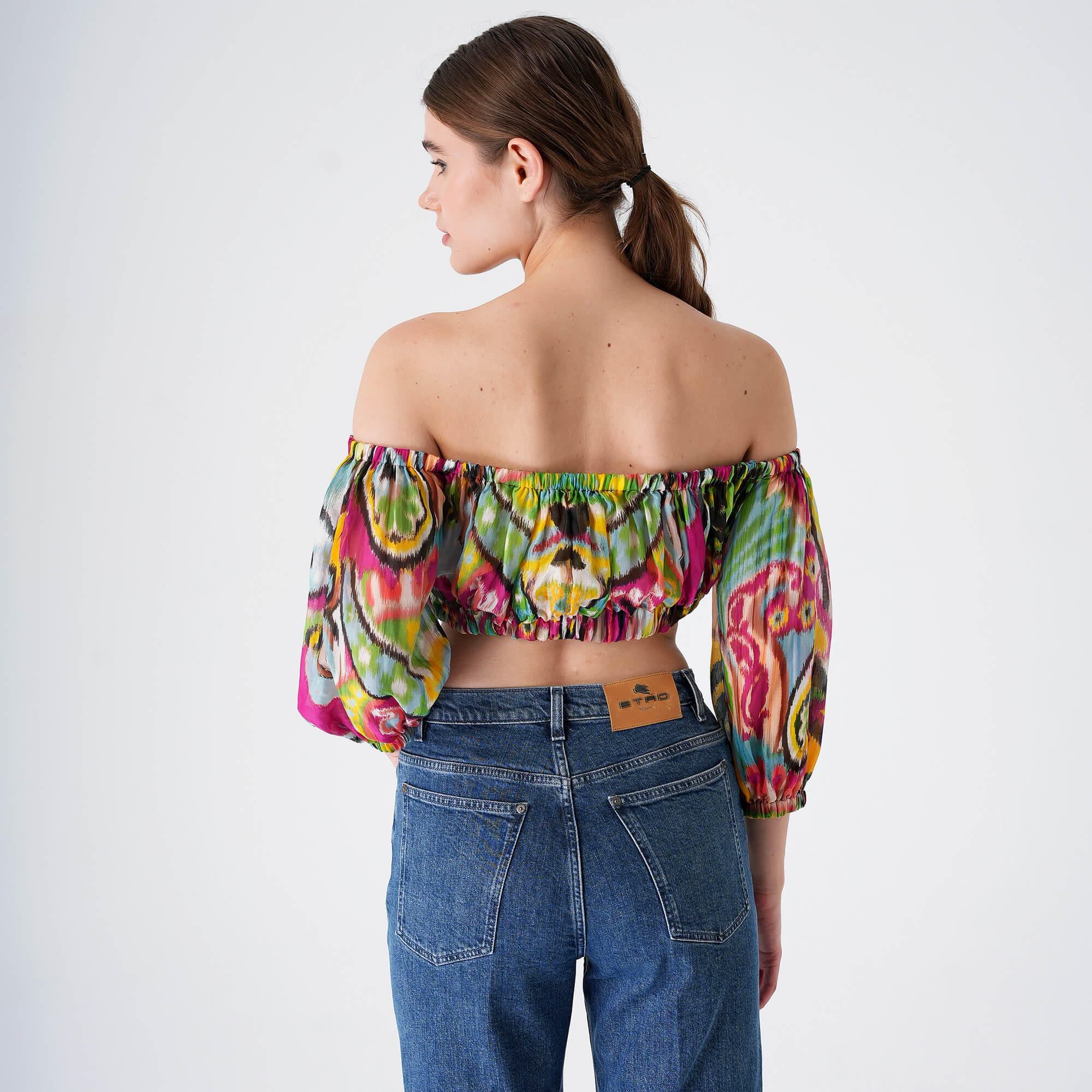 Etro - Multicolor Batik Crop Top